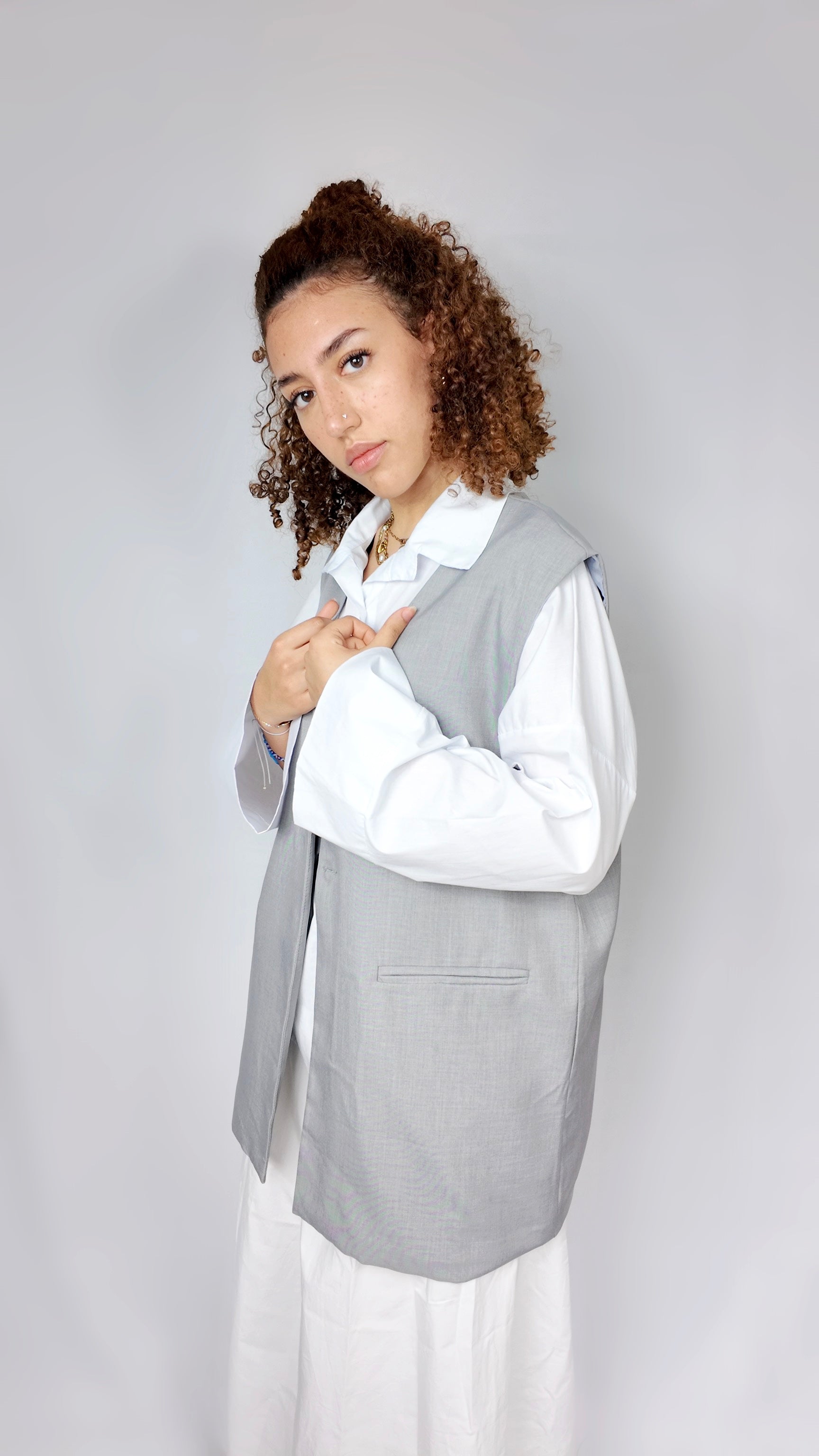 BLAZER SANS MANCHE OVERSIZE NARYMEL