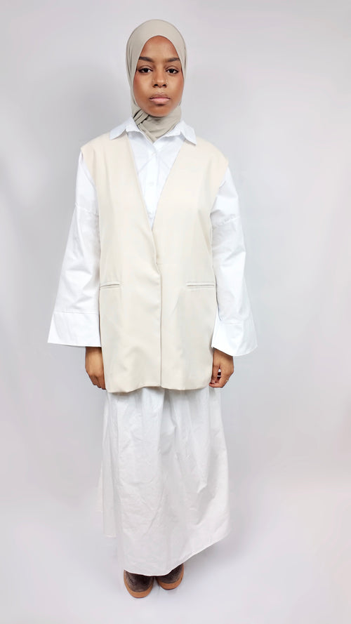 BLAZER SANS MANCHE OVERSIZE NARYMEL